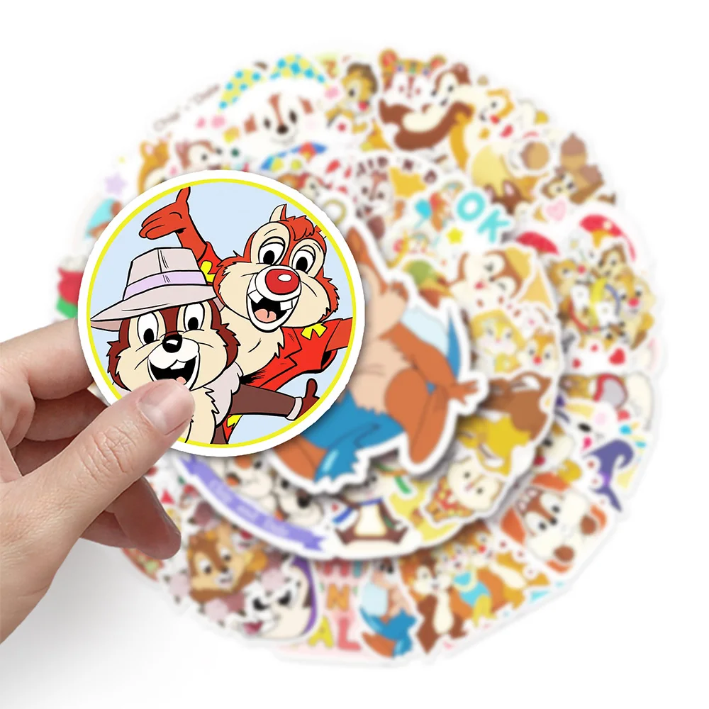 10/30/50pcs Disney Chip 'N' Dale Cartoon Sticker Children's Classic Toy DIY Phone Cup Laptop Waterproof Cute Sticker Kids Toy