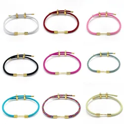 10Pcs Handmade Wire Rope Bangle Adjustable Expandable Handmade Wire Rope Bangle DIY Bracelets Jewelry Accessories Wholesale