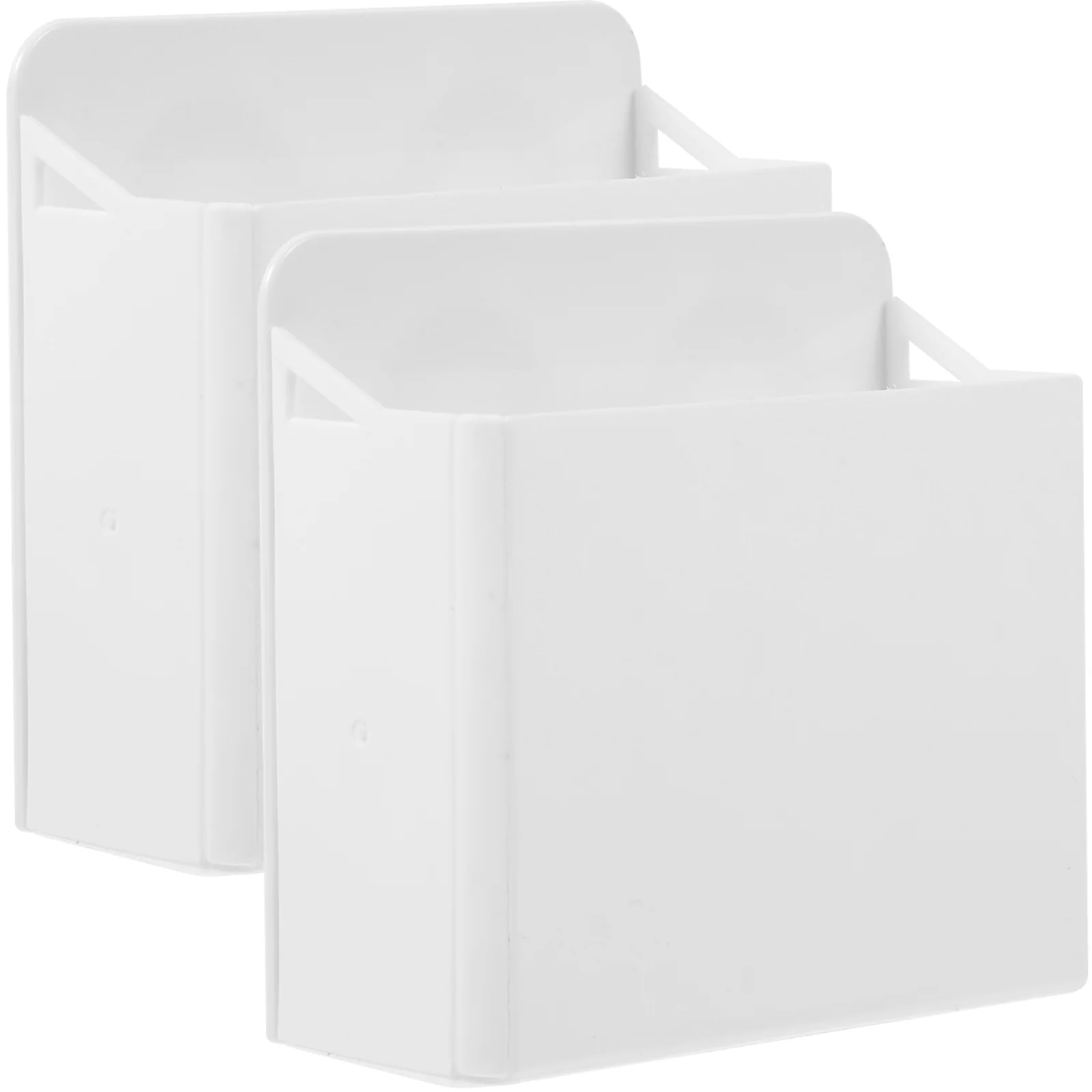 2 Pcs Suction Cup Whiteboard Pen Box Magnetic Marker Holder Dry Erase Organizer Compartment Accessories Multifunction