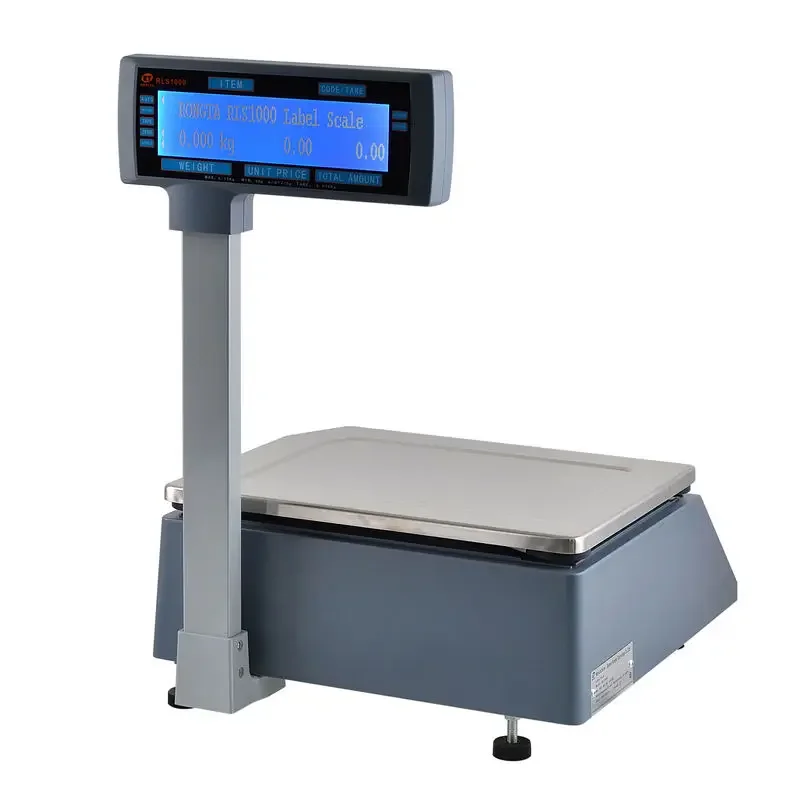 

Best Seller RLS1000 WIFI Kitchen Scale 15kg Platform Scale With LCD Display For Barcode Label Printing Computing Weight Scale