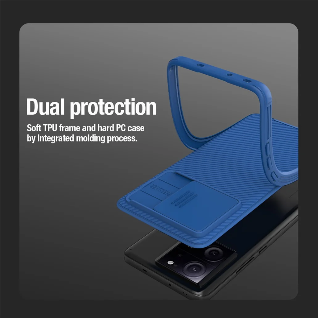 For Xiaomi 13T Pro Case NILLKIN CamShield Pro Shockproof Slide Camera Lens Privacy Protection Back Cover For Xiaomi Mi 13T Shell