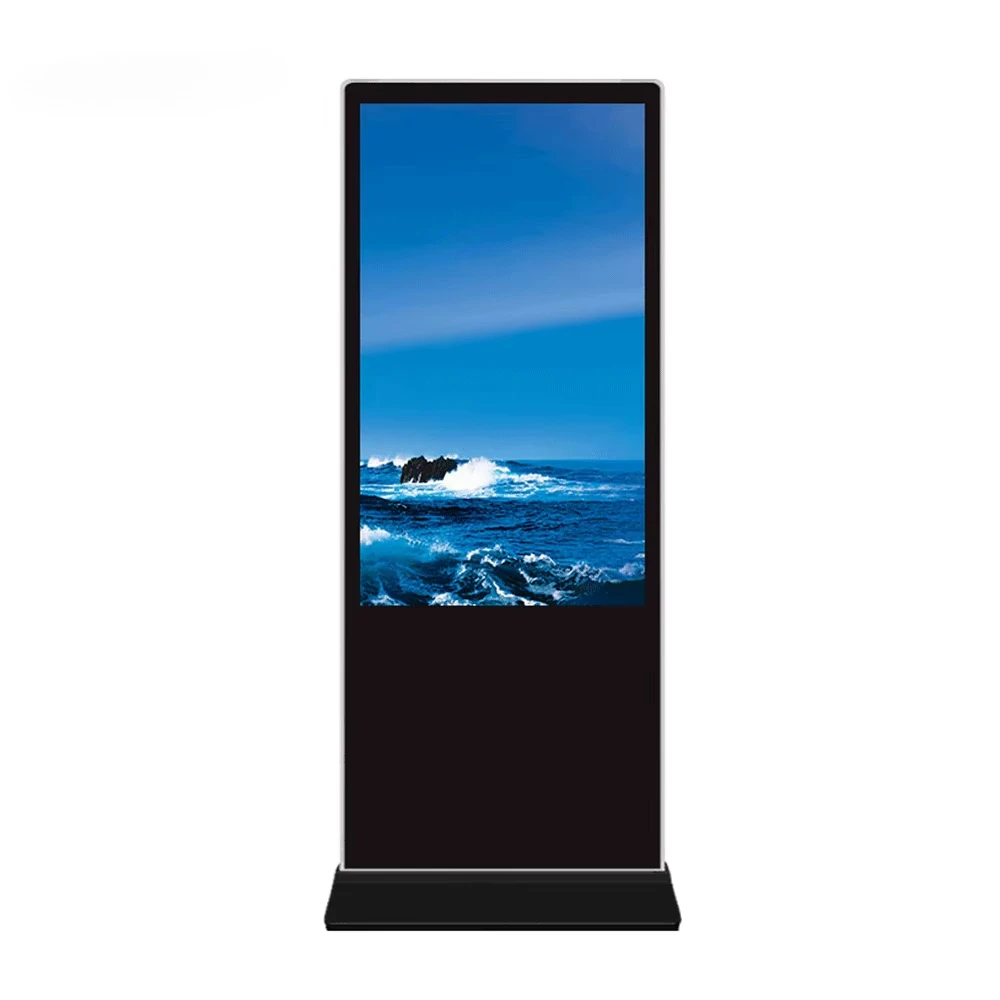 Standalone Kiosk Totem Wireless LCD 43 Inch Touch Screen Floor Standing Advertising Display