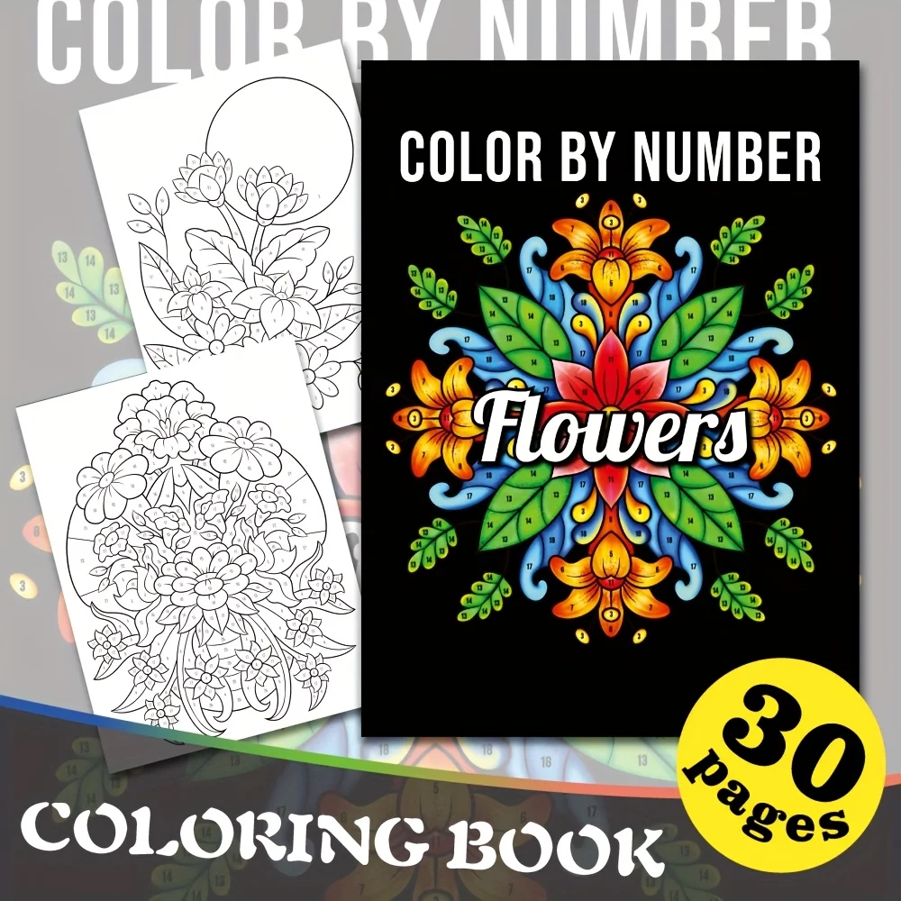 30-Page Fashion Coloring Book for Adults - Vibrant Geometric & Fantasy Patterns, 8.3X11.7