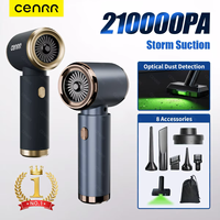 CENRR 210000PA Mini Car Vacuum Cleaner Portable Strong Suction Vacuum Cleaner Handheld Wireless Powerful Car Cleaning Machine