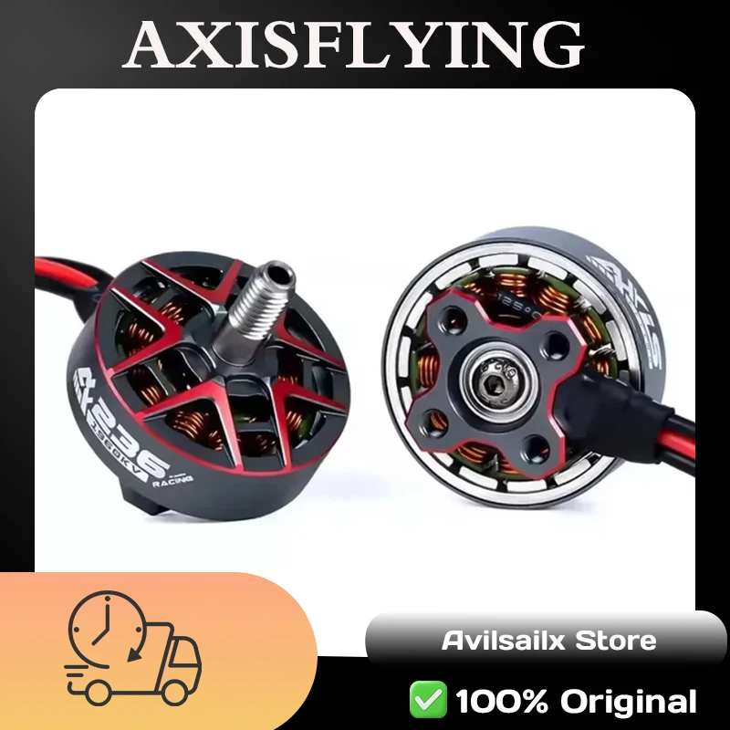 

Axisflying AF236 2100KV 6S Brushless Motor for 5-6" FPV Drone High Torque Racing Freestyle Low Noise Long Lifespan