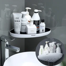 ECOCO Bathroom Shelf Corner Shelves Shampoo Holder Wall-Mounted Storage Rack Bath Shower Basket Kitchen Organizer Accessories