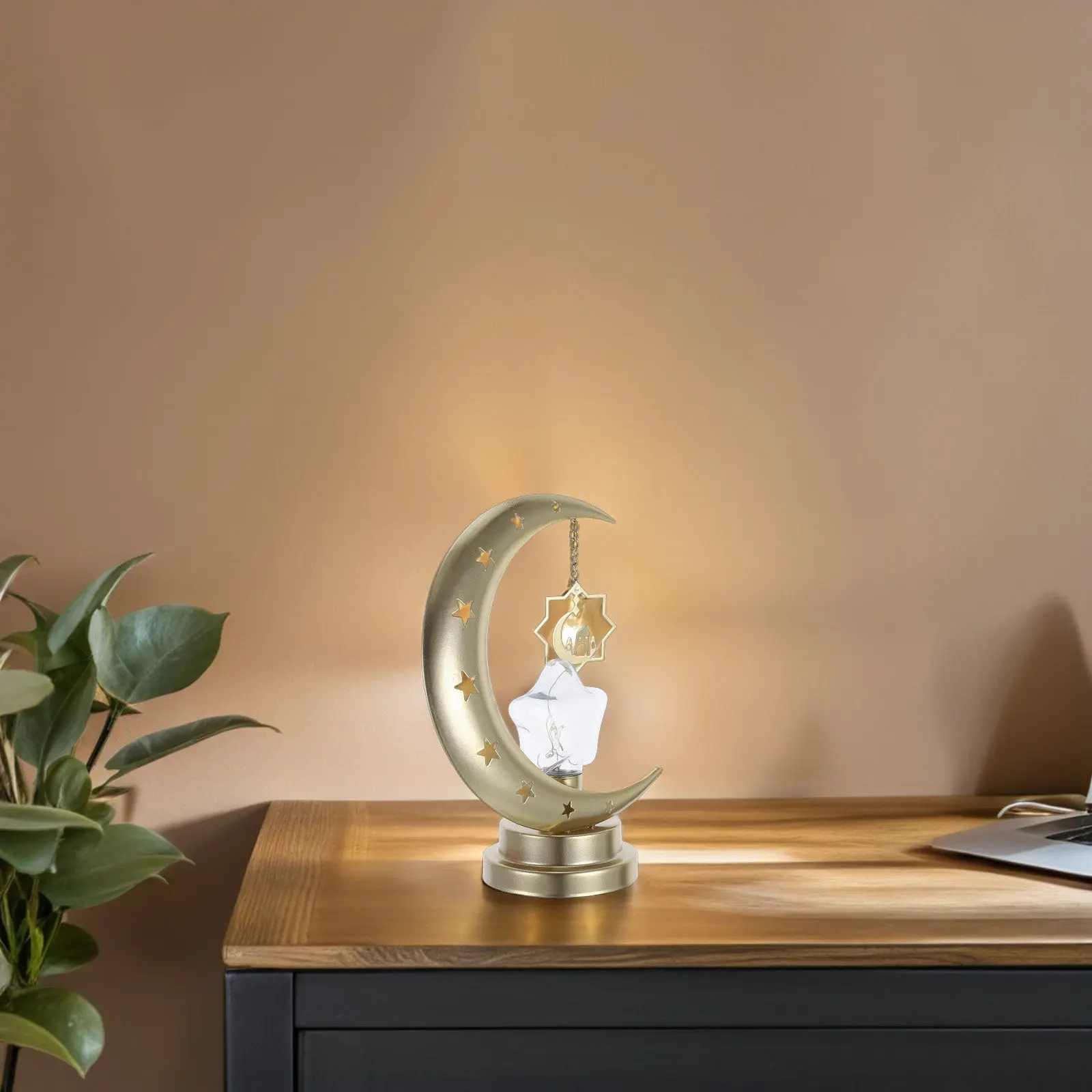 

LED Moon Lamp Iron Hollow Out Design Soft Glow Night Light for Bedroom Living Room Decor Romantic Home Decoration Kids Bedside