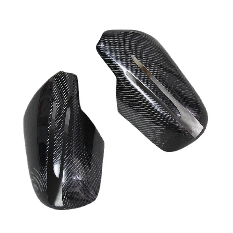 For Mercedes-Benz CLS W219 Genuine Carbon Fiber Rearview Mirror Cover Shell Ear Mirror Cap Stick-On Style Customization