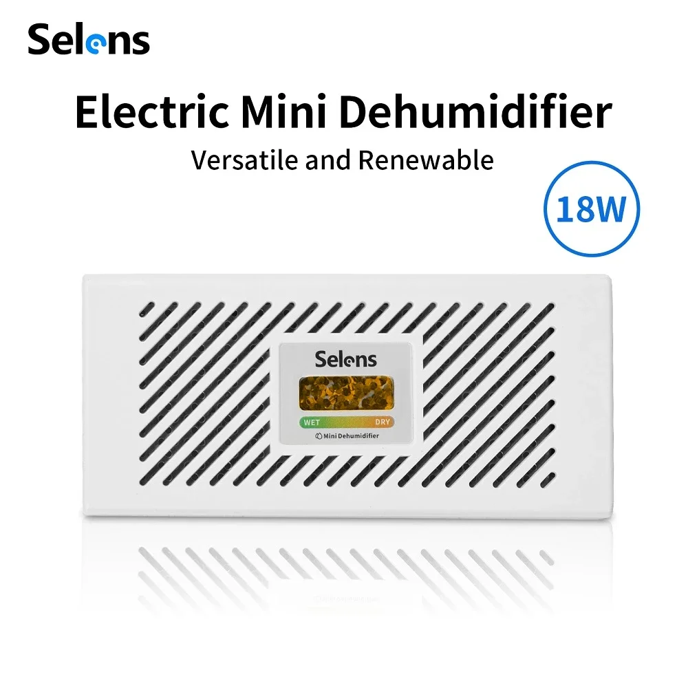 Selens Photography Lens Electronic Hygroscopic Card Reusable Moisture Absorb Humidity Dehumidifier for File Cabinets Wardrobe