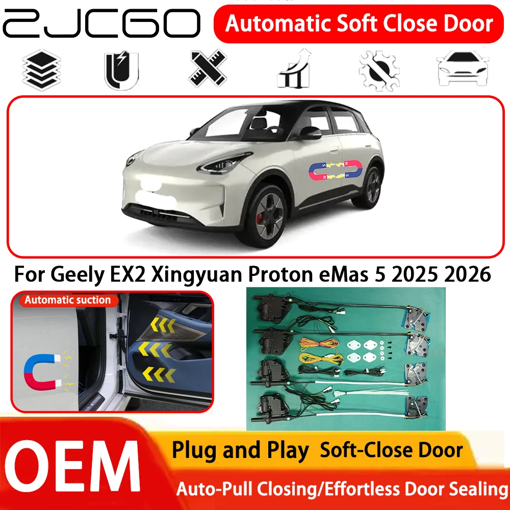 

for Geely EX2 Xingyuan Proton eMas 5 2025 2026 Car OEM Plug and Play Automatic Electric Soft Close Door Comfort Closing System