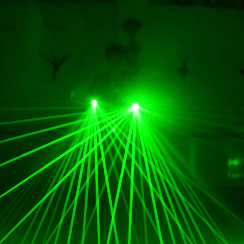 

Unique Halloween Laser Gloves - Perfect Decorative Items for Stage Lighting and Performance Costumes LED Stage Light-Up Gloves