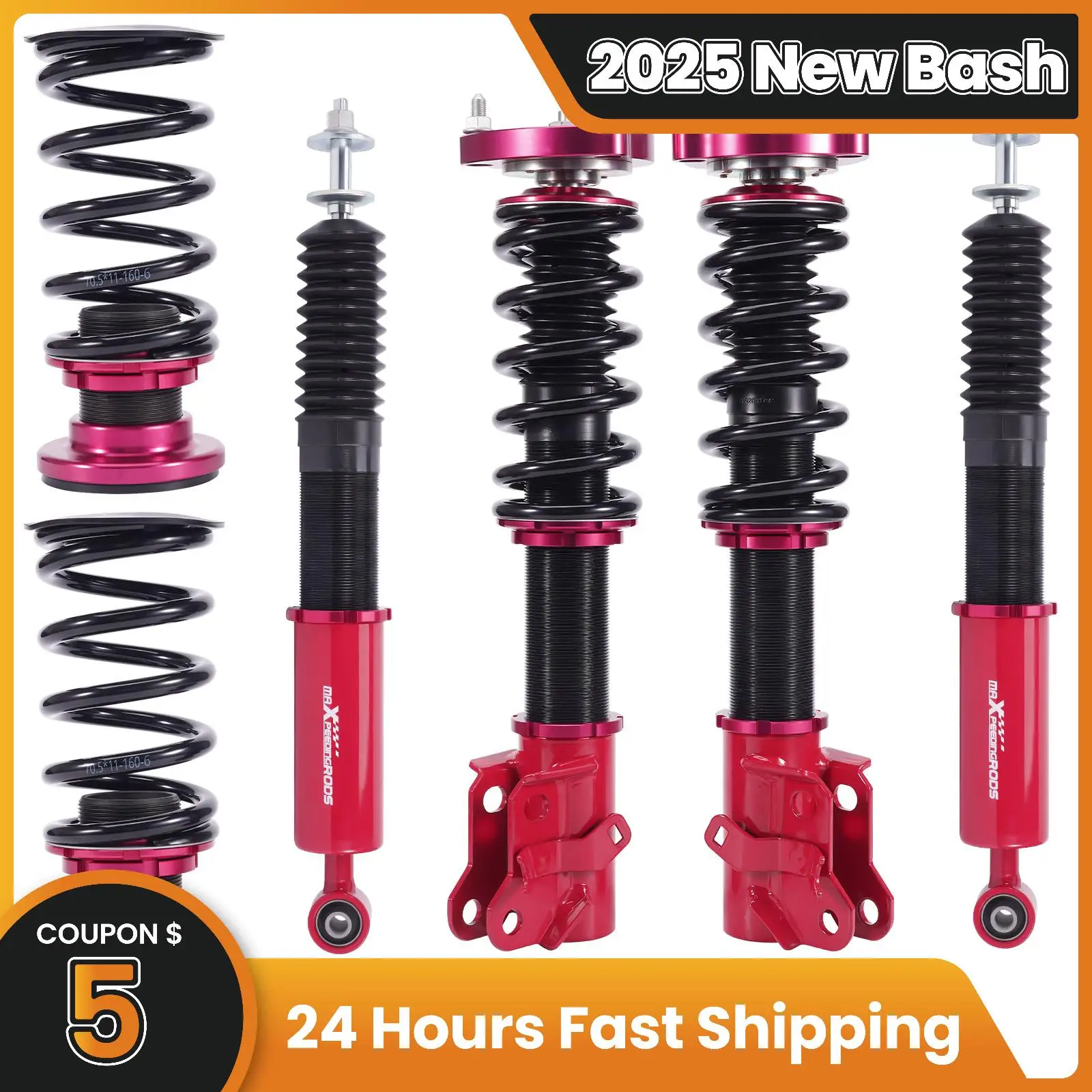 

Maxpeedingrods койловеры, опускающий комплект для Honda Civic 2006-2011, амортизаторы с регулируемой высотой, стойки, подвеска, спиральная пружина