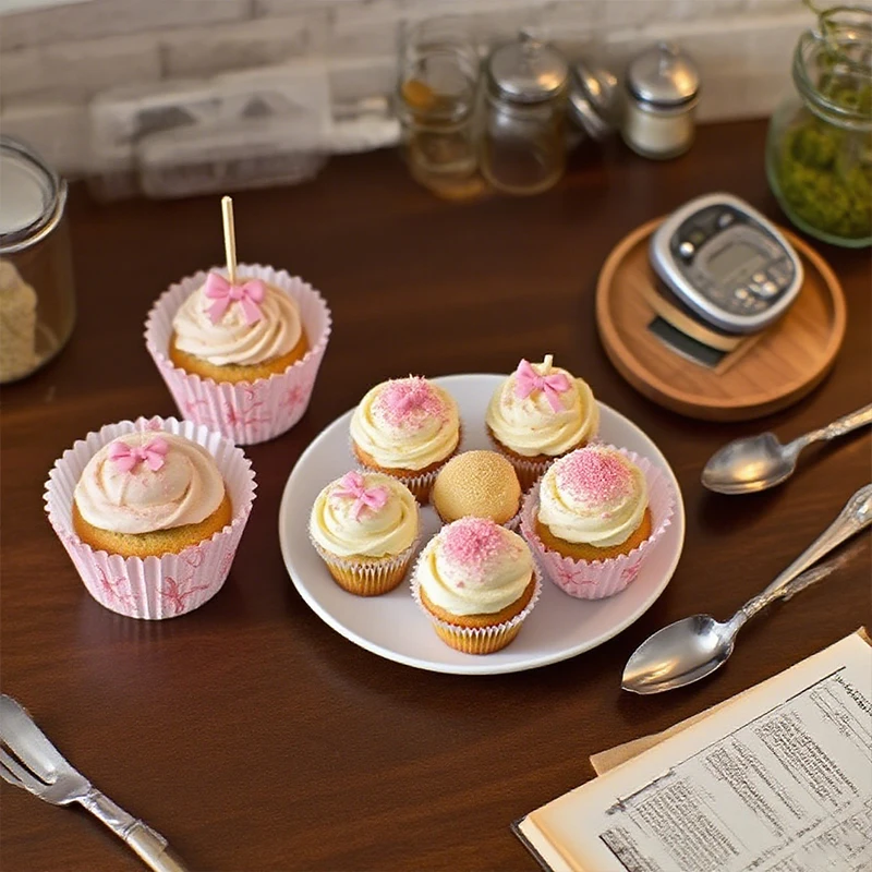 100 Uds Mini revestimientos de papel para pastel con lazo rosa para hornear muffins pastel chocolate fundas para magdalenas taza bandeja de fiesta molde para pastel herramienta de decoración