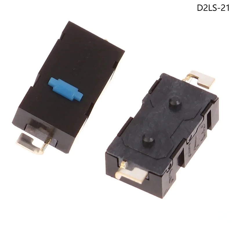 2 pièces souris microcommutateur SMD bouton points bleus D2LS-21 2pin pour Logitech Anywhere MX M905 ZIP G502 G900 G903 interrupteur latéral