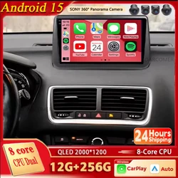 Android 15 For Opel Meriva B 2009-2014 2K QLED Android Car Radio Multimedia Video Player BT AI Voice CarPlay 4G Stereo Head Unit
