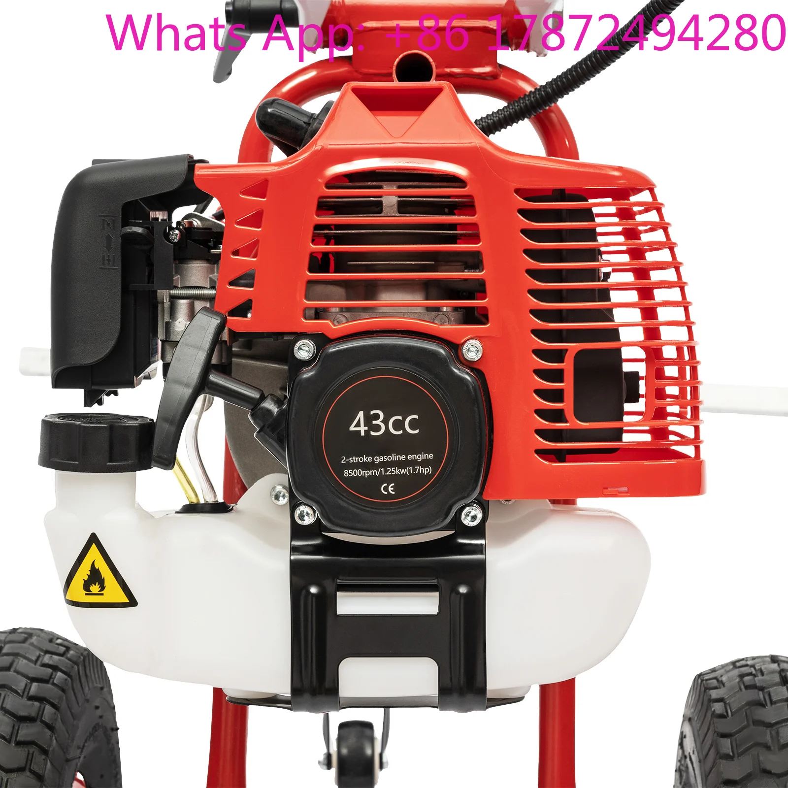 Trendy Fashion 43CC Gas Power Sweeper Two-stroke Petrol Engine Infinitely Adjustable Speed 1.7