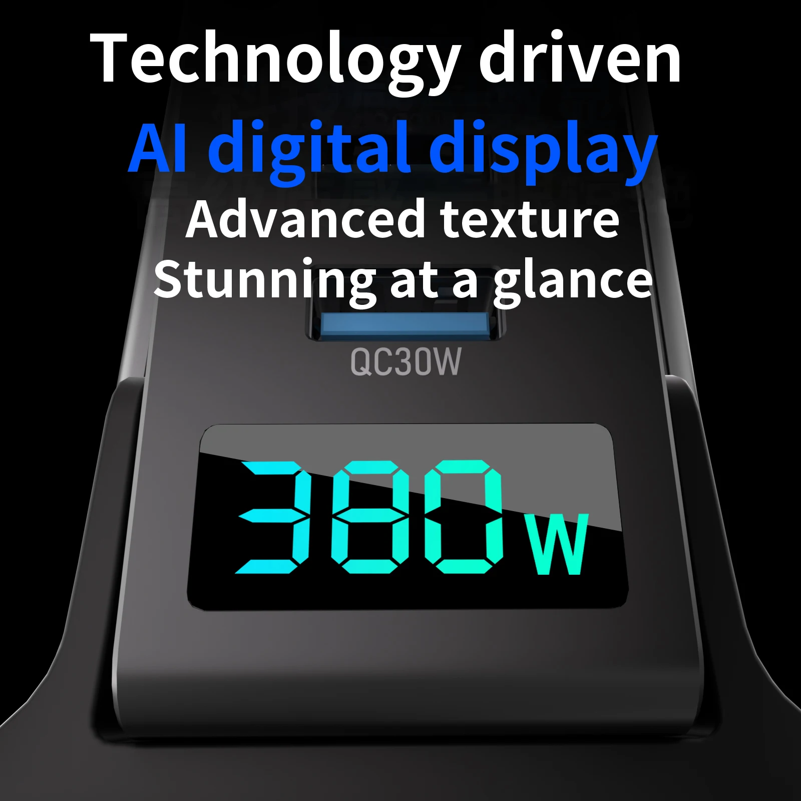 

380W GaN USB C Fasting Charger Station 10 Ports Chager Adapter Compatible For IPhone 16/15/14 iPad Laptop with LED Display