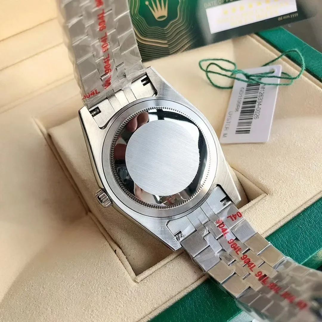 Reloj Mecánico de Lujo de Diseño Rolex Clásico de Alta Calidad para Hombre y Mujer, Reloj de Pulsera