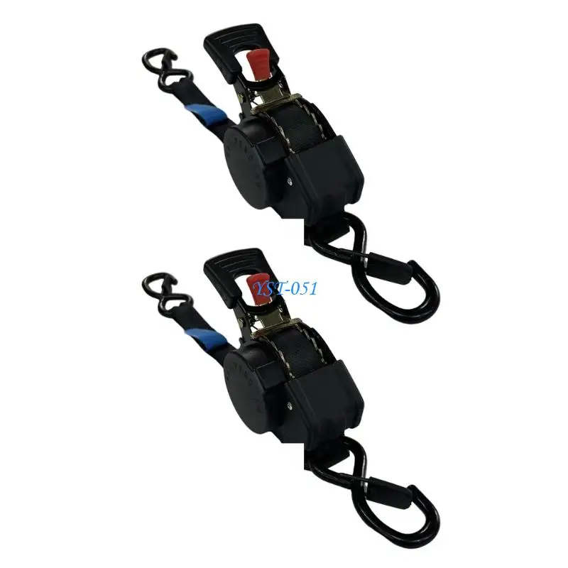 E15A 1.8m Handle Secure Belt for Motorbike ATV Equipment Secure Fastening Retractile