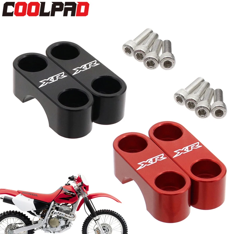 

For HONDA XR650R/L XR250L/R XR230R XR400R XR600R XR 230/250/400 Handlebar Clamp Covers Motard Motorcycle Bar Riser Clamping Cap