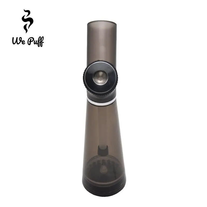 WE PUFF-Juego de molinillo de pipa de agua de Shisha acrílico, 2 en 1, filtro incorporado, hierba para fumar, trituradora de tabaco extraíble, juego