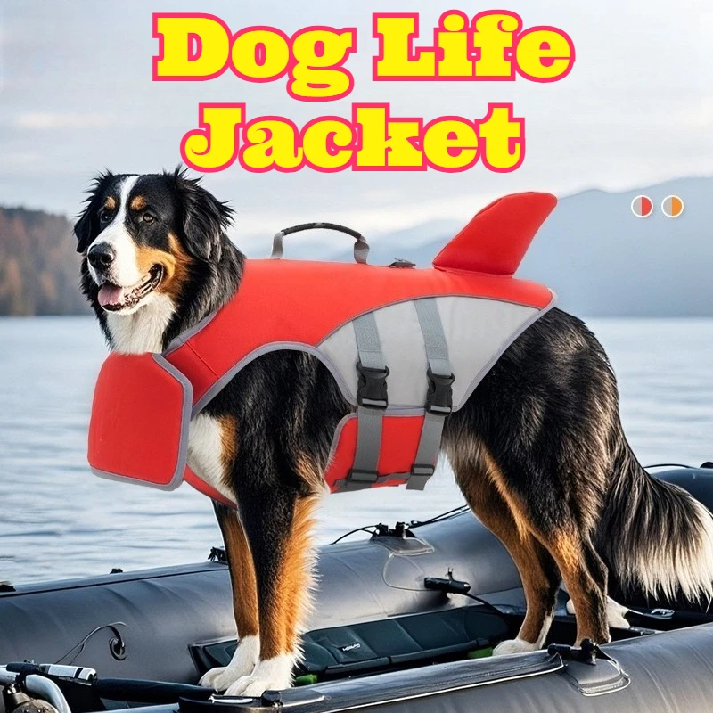 

Dog Life Jacket High Buoyancy Swimsuit Anti Choking Traction Loop Safety Vest Medium Large Dogs Comfortable Pet Floatation Wear