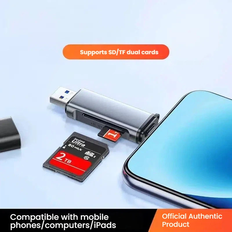 Card reader USB/type-c reading multi-interface ccd camera recorder SD/TF