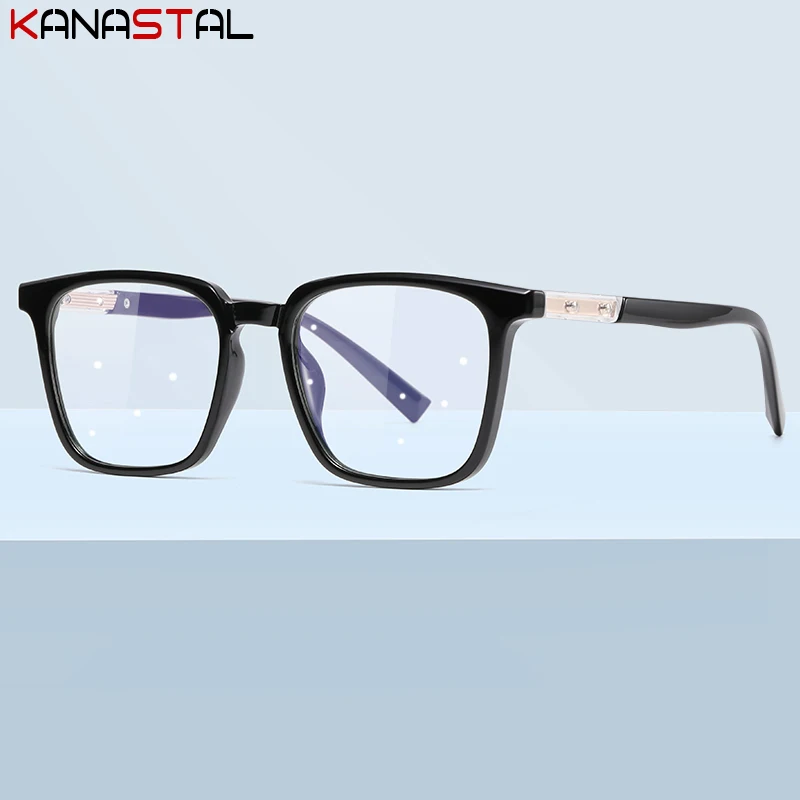 New Women's Anti Blue Light Blocking Glasses Literary TR90 Square Eyeglasses Frame Prescription Optics Myopia Presbyopic Glasses