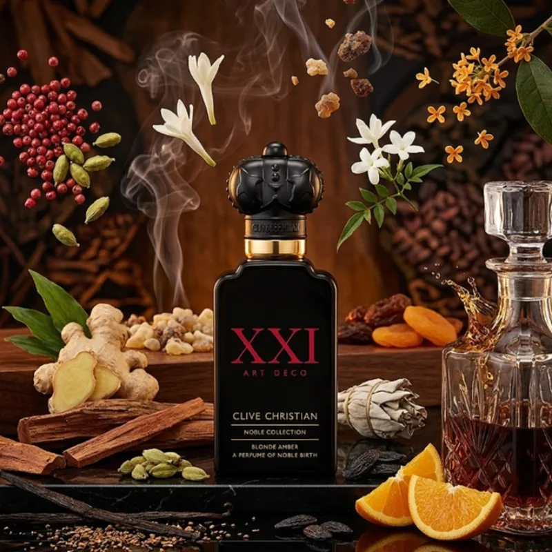 Clive Christian Blonde Amber Perfume 50ml Eau De Parfum Long Lasting Warm Spicy Sweet Woody Vanilla Musk Luxury Unisex Scent