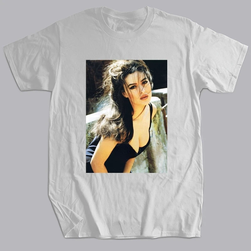2026Summer Mens Tshirt MagliaMonic Bellucci Attrice Op Model Moda Italia Fashion Unisex Tees Women MenShort-sleev Tops Camisetas