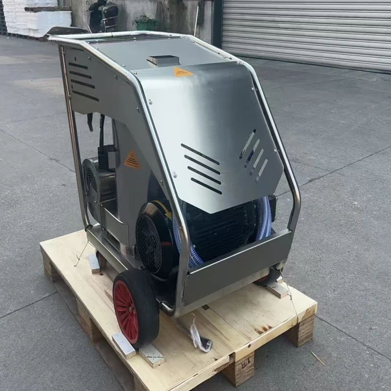 غسالة ضغط الماء الساخن الصناعية 500bar 22kw المحمول جهاز تنظيف يعمل بالضغط العالي صناعة المواد الغذائية غسالة الماء الساخن الكهربائية #4