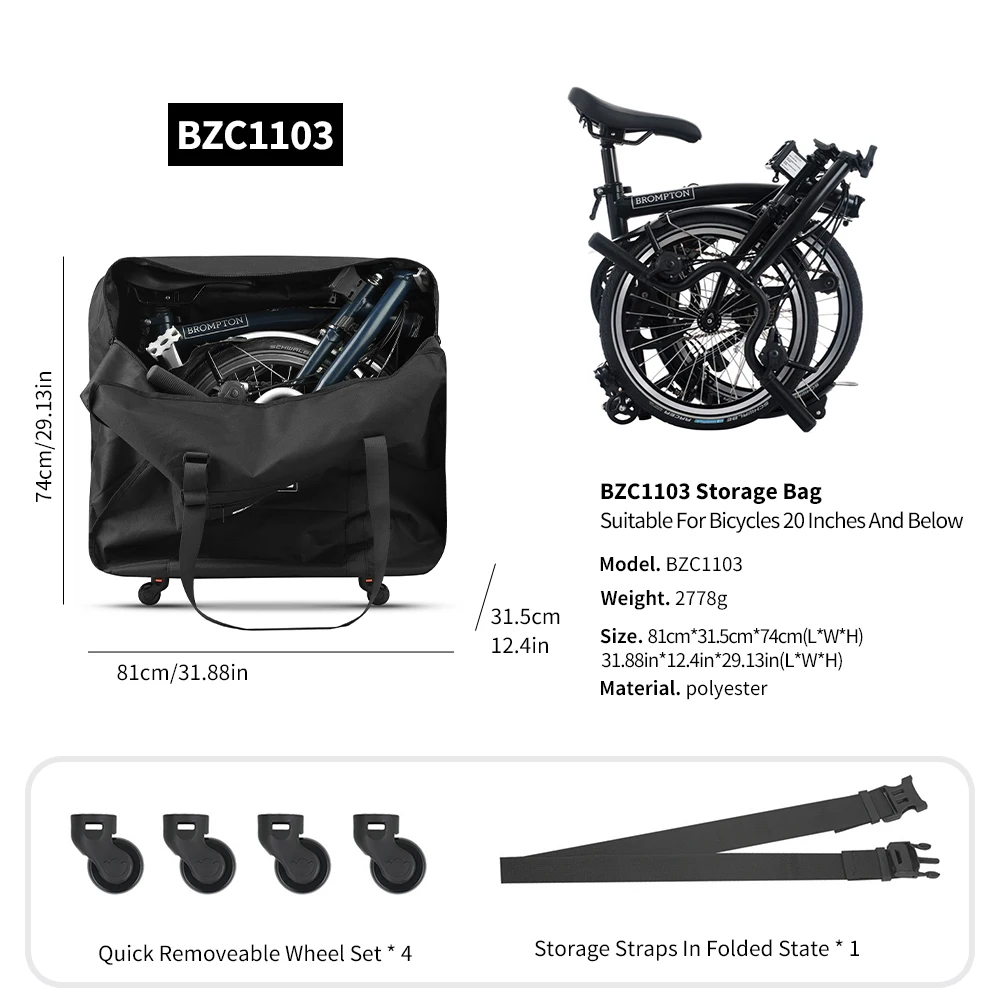 Rhinowalk 折りたたみ自転車カバー 16/20/26 インチ自転車収納バッグ