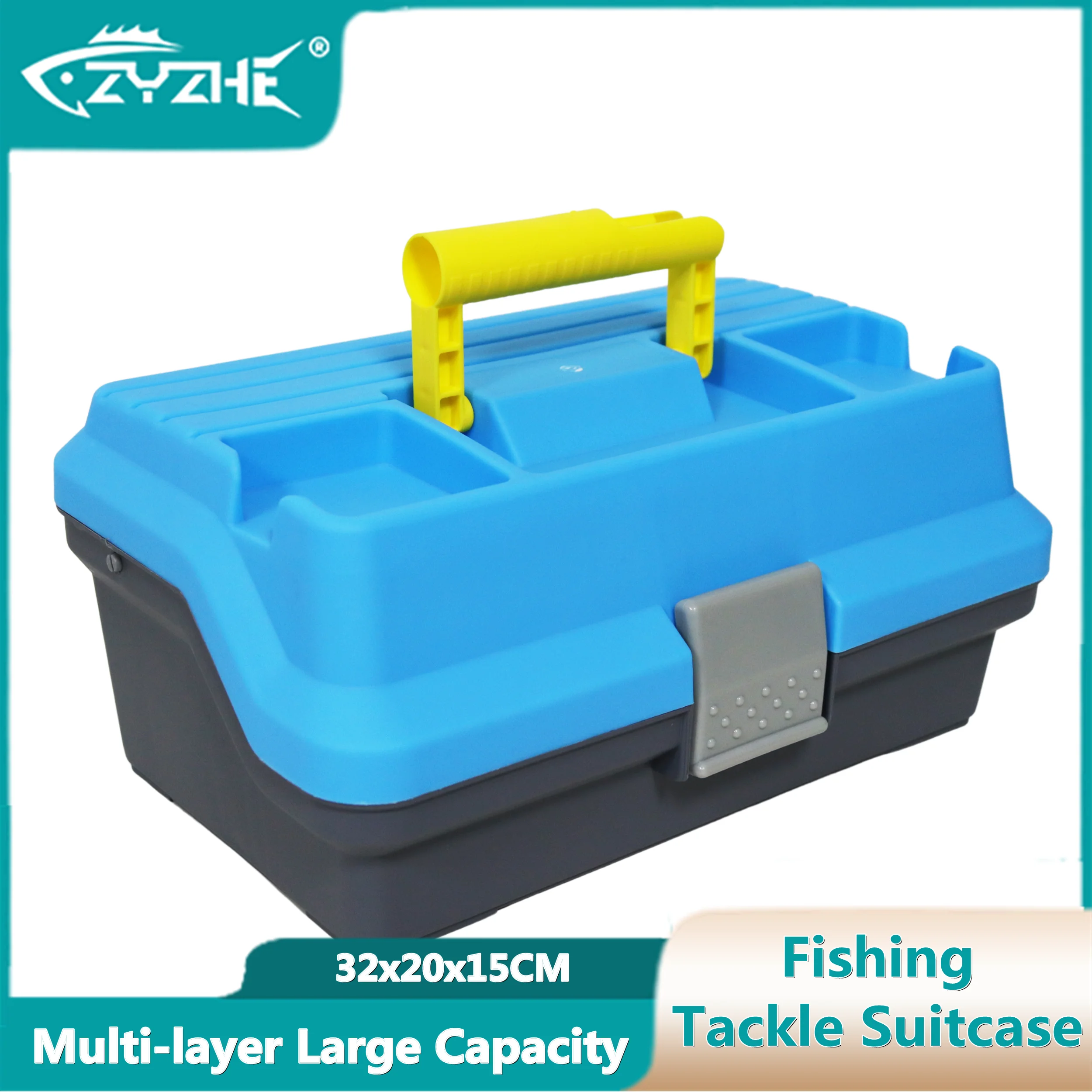 

ZYZ Fishing Tackle Box Lure Bait Fishline Fishhook Tool Storage Portable Handheld Fishbox Multi-function Fishing Accessory Boxes