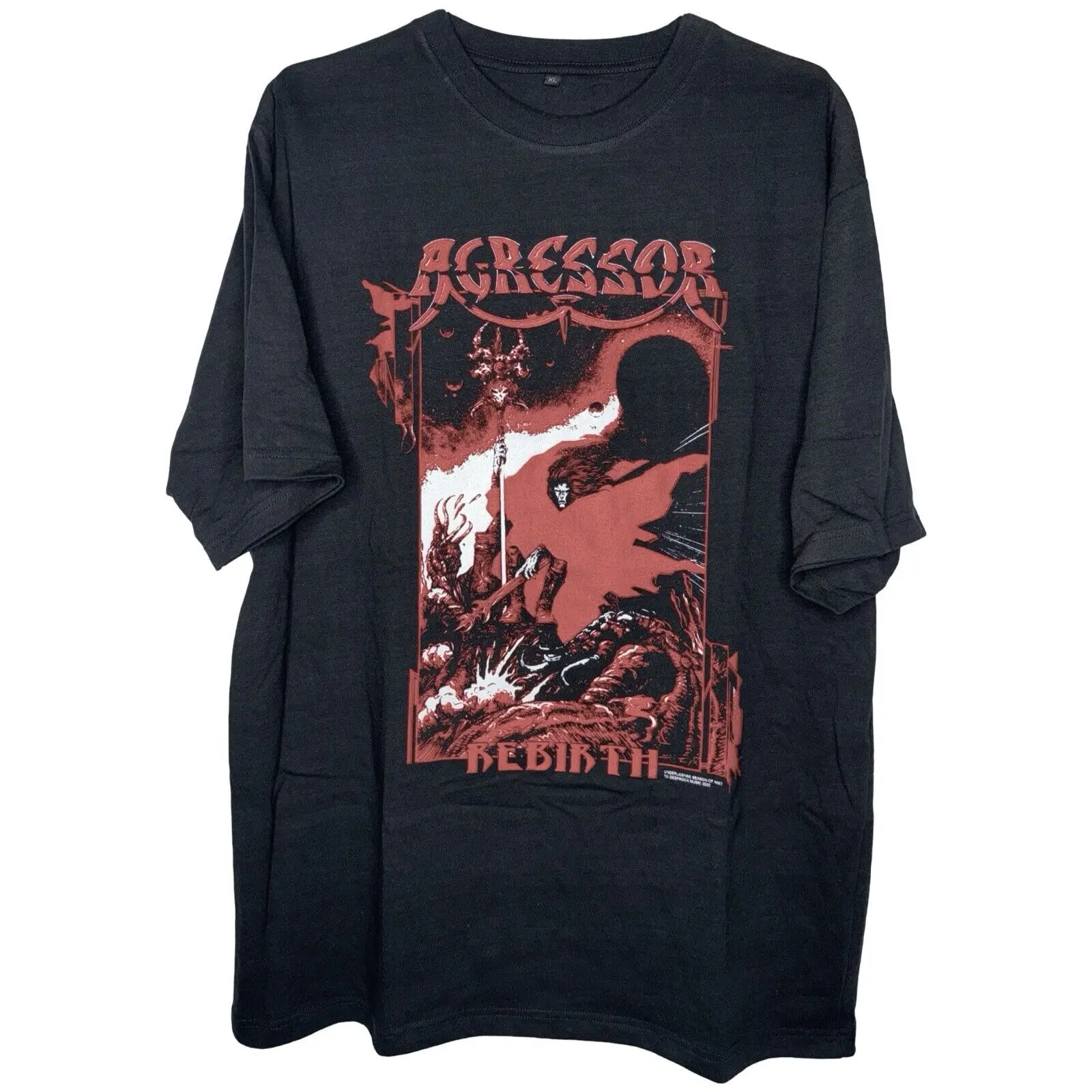 Agressor Brutal Mind T Shirt Xl Deeds Of Flesh Cynic Fat Tub Lard Dying Fetus