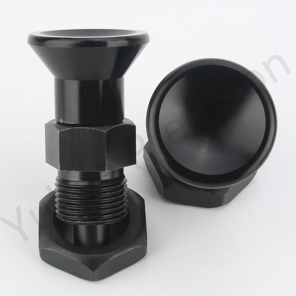 YK254 Thread M6/M8/M10/M12/M16/M20 Aluminum Knob Stainless Steel/Carbomn Steel Self Locking/Non-Lock Index Plunger Pin With Nut