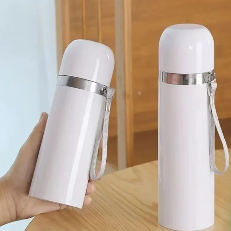 Sublimation Stainless Steel Vacuum Insulated Thermos Straight Cup Blank with Lid Water Bottles Tumbler Coffee Cups Mugs Portable