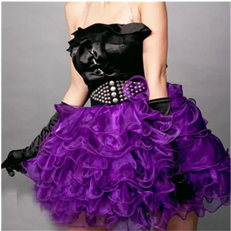6 farben Extra Flauschigen Teenager Mädchen Erwachsene Frauen Pettiskirt Plissee Tutu Candy Farbe Party Dance Blase Rock Weihnachten G B12