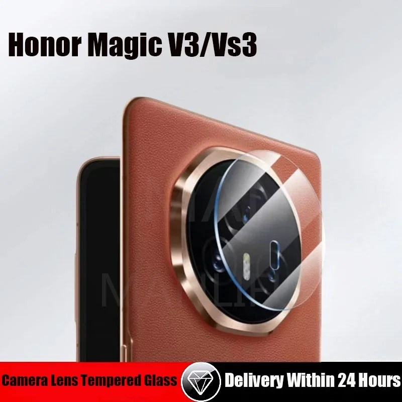 3-1Pcs Camera Screen Lens Protector For Honor Magic Vs3 9H  Camera Cover Lens Full Glue Tempered Glass For Honor Magic V3