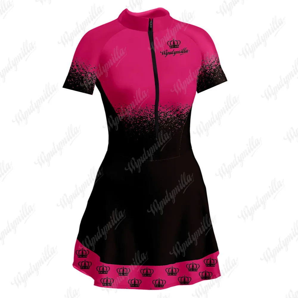 Sexy vestidinho triathlon bicicleta vestidinho feminino limitado pequeno vestido saia mtb ciclismo saia skinsuit ciclismo saia siamesa