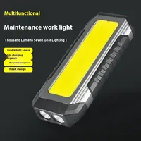 Waterproof with Magnet Flashlight Portable COB Work Light LED 4000mAh Flashlights Multimode 18650 Camping Torch Light