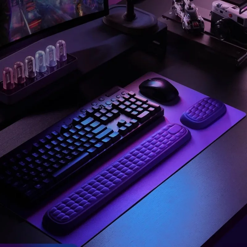 

Keyboard mouse wrist ergonomics wrist support, office typing protection relax wrist memory foam mouse pad keyboard pad