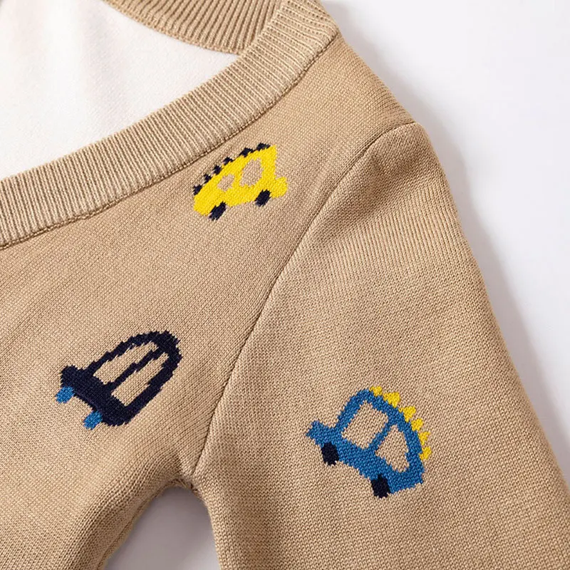 Factory direct sales of new spring and autumn European and American children's sweaters, jackets, cartoon trolleys, boys' baby