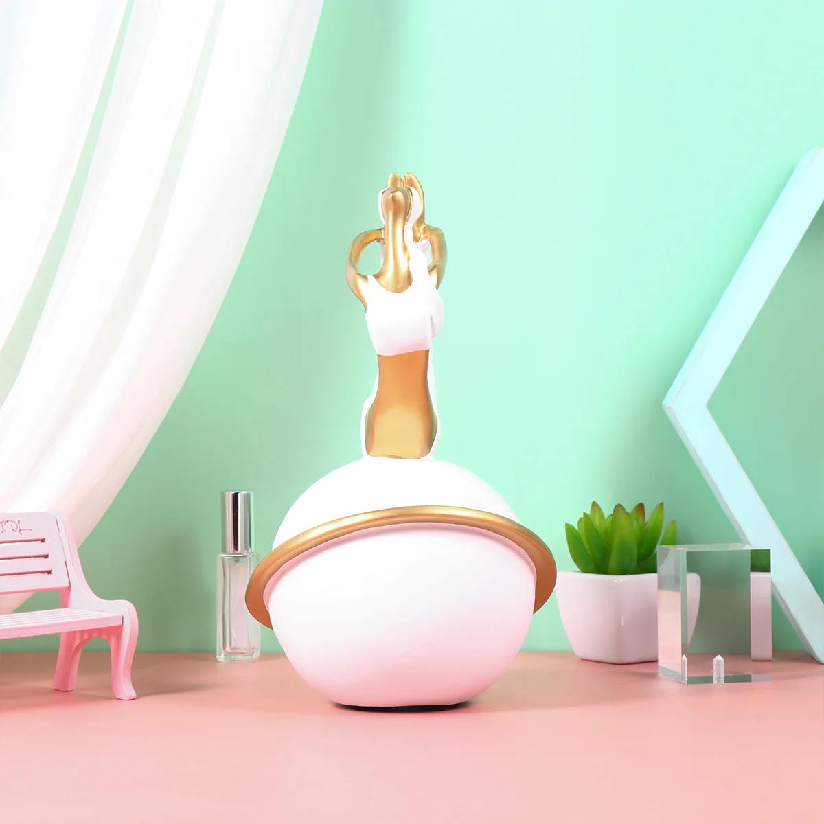 

Crafts Resin Desktop Ornament Yoga Decor Decorations for Home Vintage