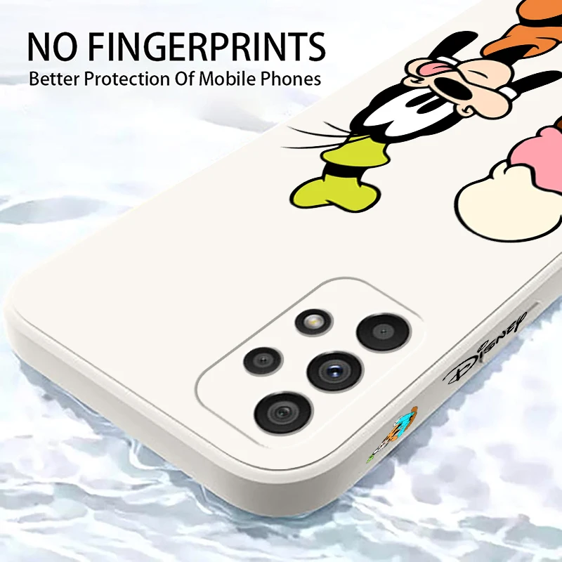Disney Goofy Cute Dog Liquid Left Rope For Samsung Note 20 10 A54 A31 A14 A03 A22 A34 A04 A24 Ultra Plus 5G Soft Phone Case image 5