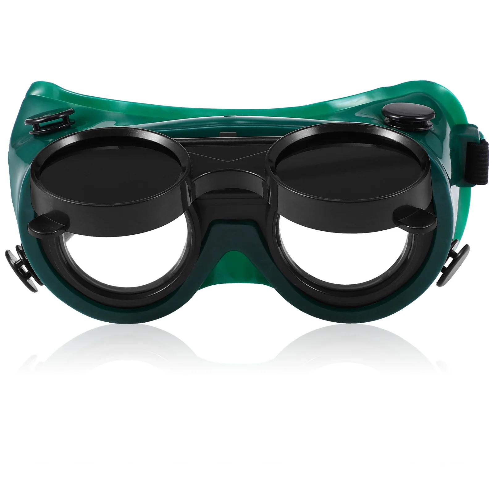 Welding Goggles with Adjustable Strap Green Athermal Lens for Eye Protection Safety Goggles Glasses for Work Solar
