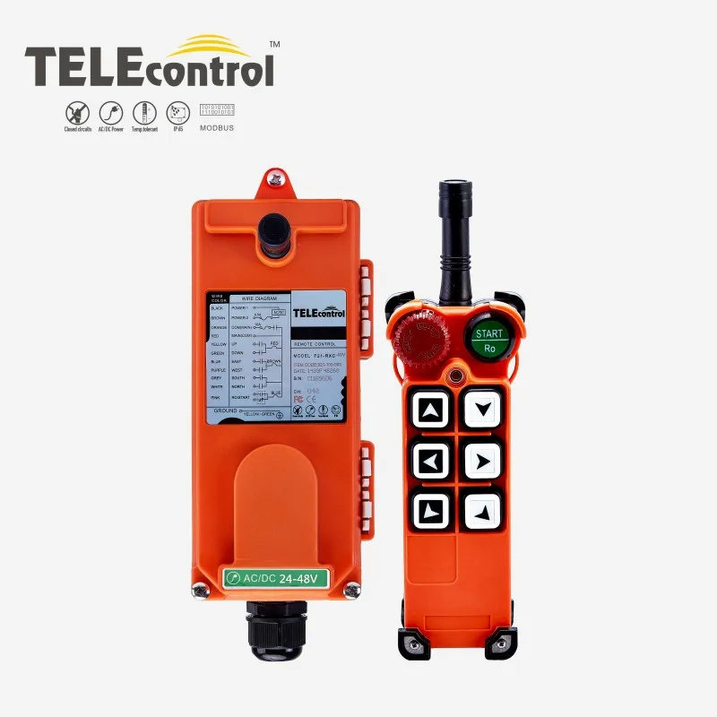 Imagem -02 - Telecontrol-controle Remoto sem Fio para Grua Guindaste Interruptor Industrial F21-e1