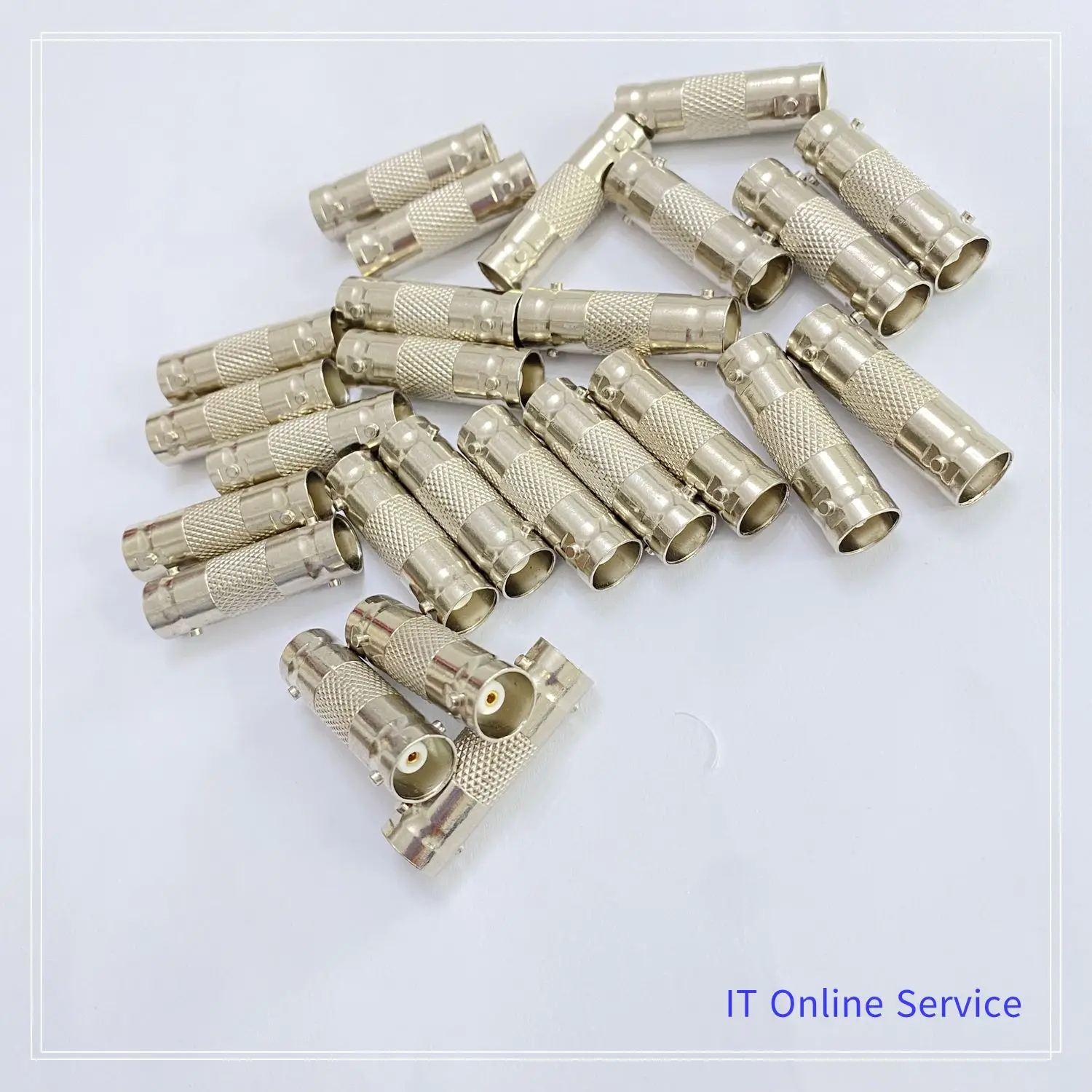 100PCS BNC Female to Female Connector BNC Q9 Jack Coupler Coaxial Cable Adapter for CCTV Security Camera