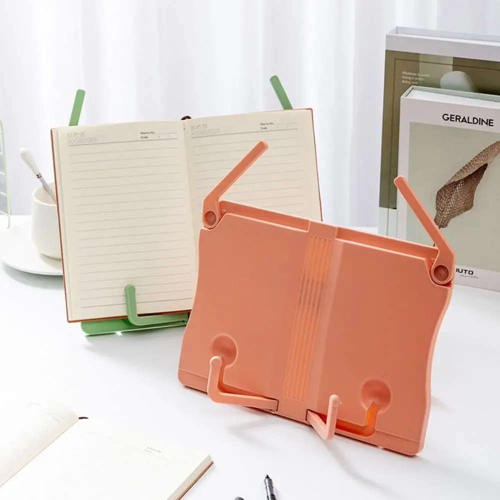 Simple Portable Reading Rack Fold Recipe Book Stand Music Score Desk Book Shelf for Readers