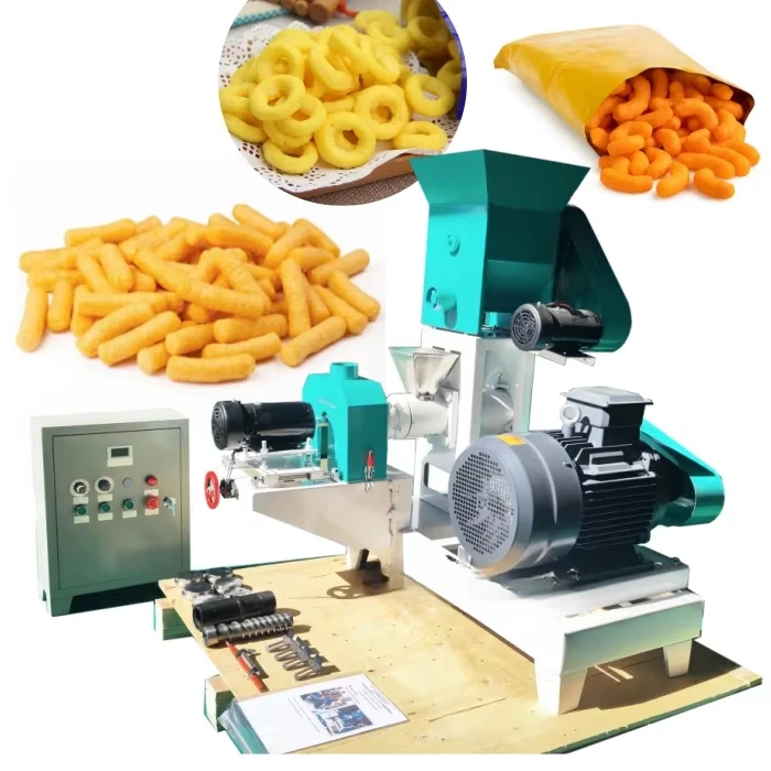 Multifunctional cereal maize puff snack machines Automatic corn puff making machine rice crispy snacks food extruder machine