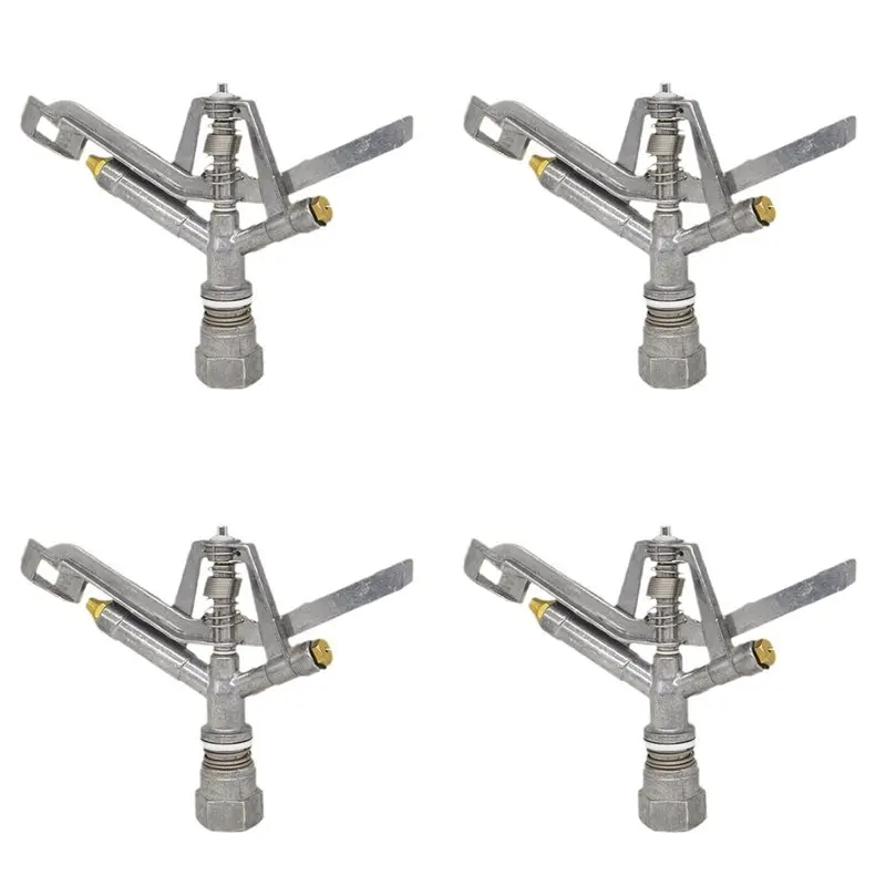 [Superx&KND]4X Female Thread Rotating Rocker Irrigation Sprinkler Metal Nozzle Agriculture Farmland Automatic Irrigation Sprayer